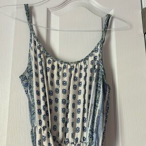 Gap floral, spaghetti-strapped maxi dress